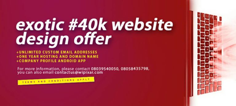 The ₦40,000  Website and Mobile Application Deal