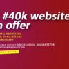 website design and mobile application development at 40,000 naira promo
